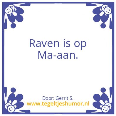 Tegeltje: Ik ben Gerrit.