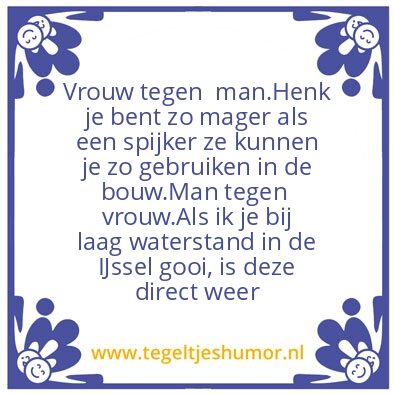 Tegeltje: Formaat