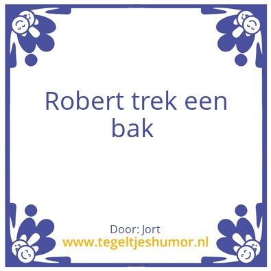 Tegeltje: –