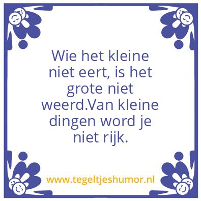 Tegeltje: Denk daar maar eens overna