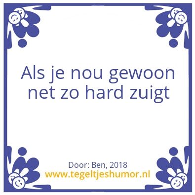 Tegeltje: Ben