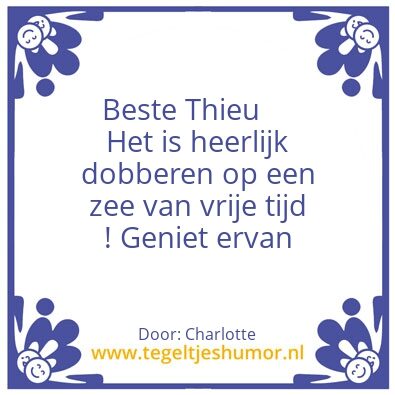 Tegeltje: Pensioenwens