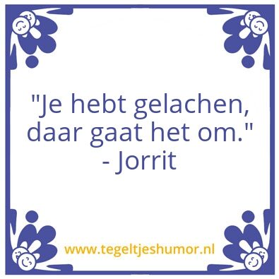Tegeltje: Jorrit