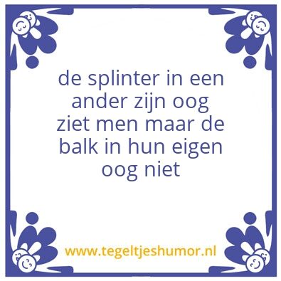 Tegeltje: spreuk