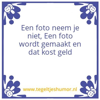 Tegeltje: Foto