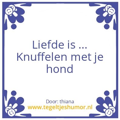 Tegeltje: liefde is