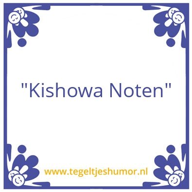 Tegeltje: Cashew noten