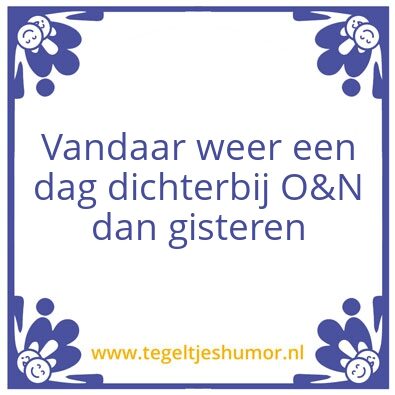 Tegeltje: Dag