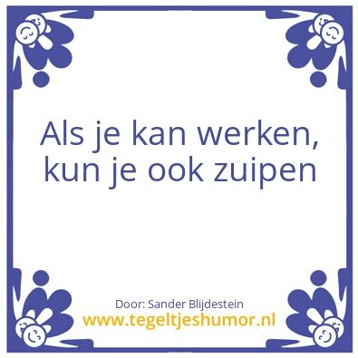 Tegeltje: Tegeltje