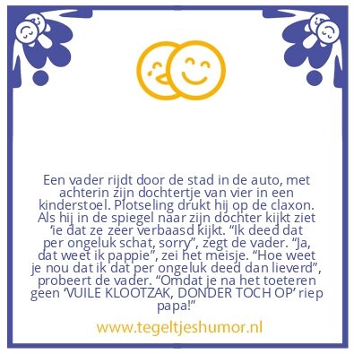 Tegeltje: Per ongeluk