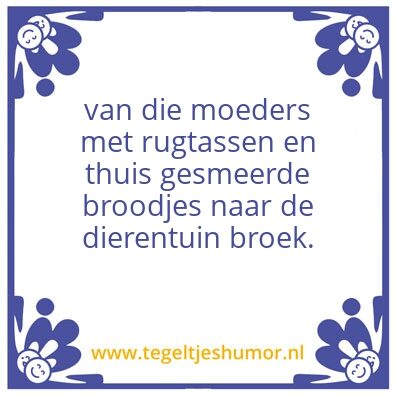 Tegeltje: de broek