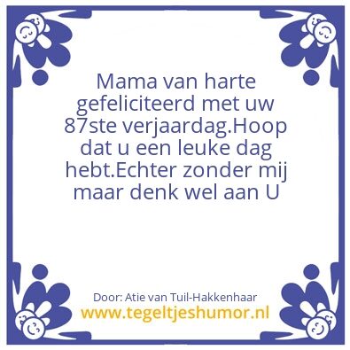 Tegeltje: Mama (oma )(overgrootoma)