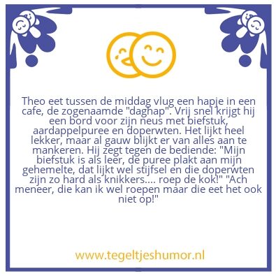 Tegeltje: Daghap