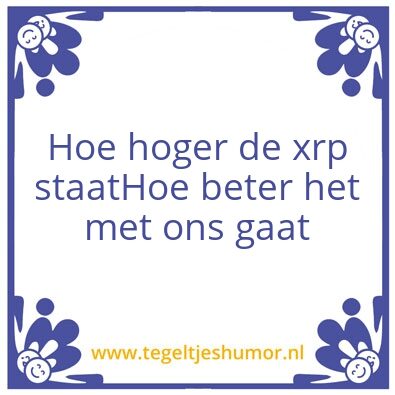 Tegeltje: Xrp