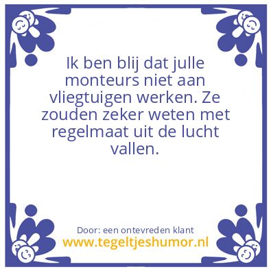 Tegeltje: secuur werken