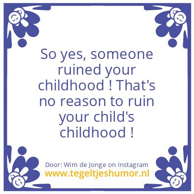 Tegeltje: No reason at all