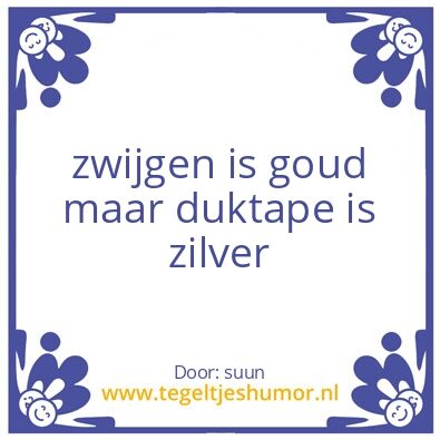 Tegeltje: nadenkertje