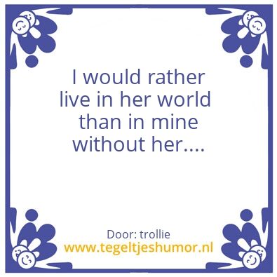 Tegeltje: mooi