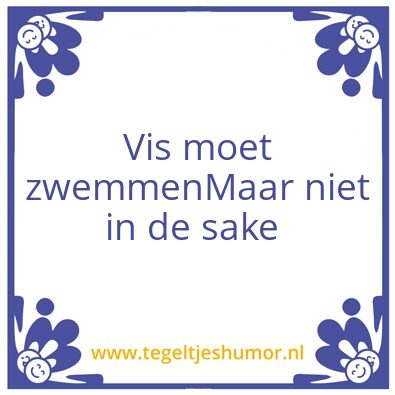 Tegeltje: Vis