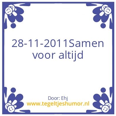 Tegeltje: Trouw