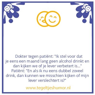 Tegeltje: Dokter tegen patiÃ«nt: