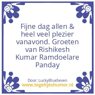 Tegeltje: LuckyBlueSeven