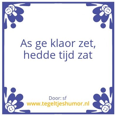 Tegeltje: sdf