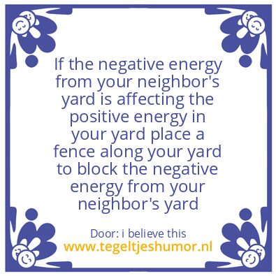Tegeltje: Energy from your neighbor’s..
