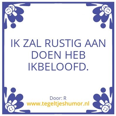 Tegeltje: Ria