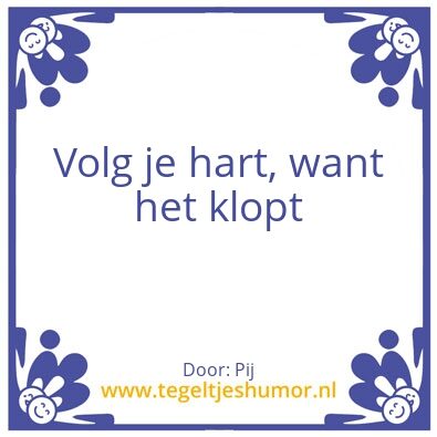 Tegeltje: Hart