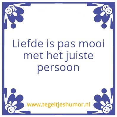 Tegeltje: Liefde