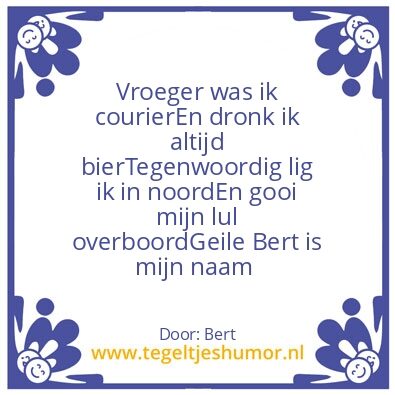 Tegeltje: De tegelzetter