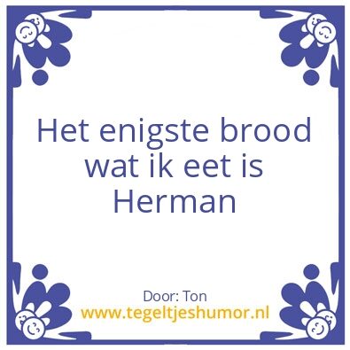 Tegeltje: broodje