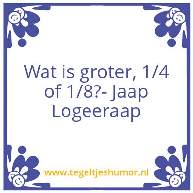 Tegeltje: Jaap