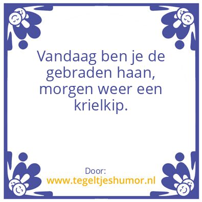 Tegeltje: Tegeltje