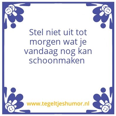 Tegeltje: Keus