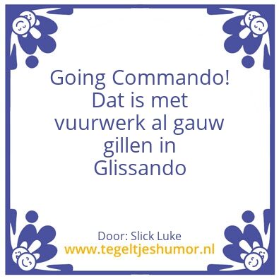 Tegeltje: Going Commando