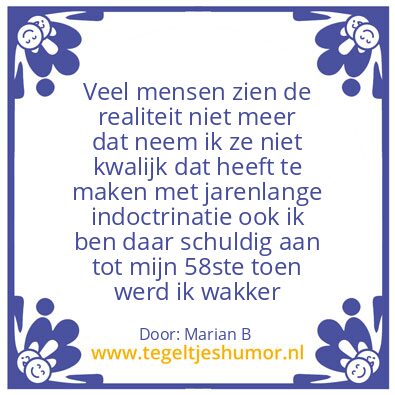 Tegeltje: Marian Borg