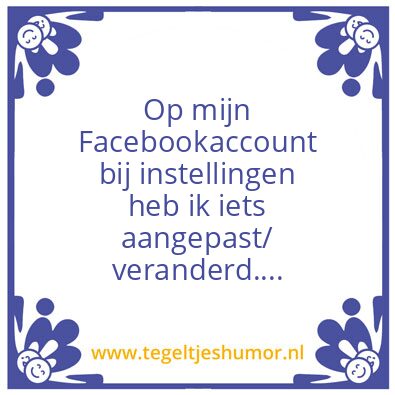 Tegeltje: BERICHT….