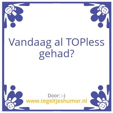 Tegeltje: TOP