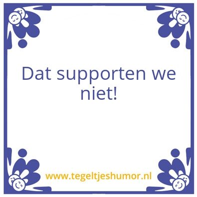 Tegeltje: TvZ