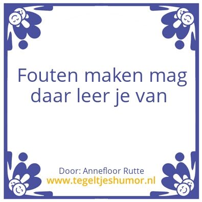 Tegeltje: School