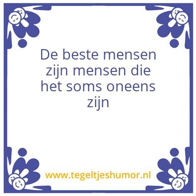 Tegeltje: Beste mensen
