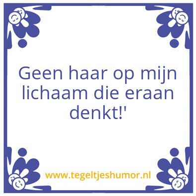 Tegeltje: grapje
