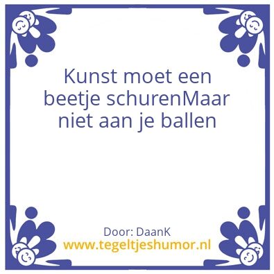 Tegeltje: Schuren