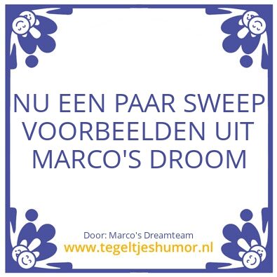 Tegeltje: DROOM