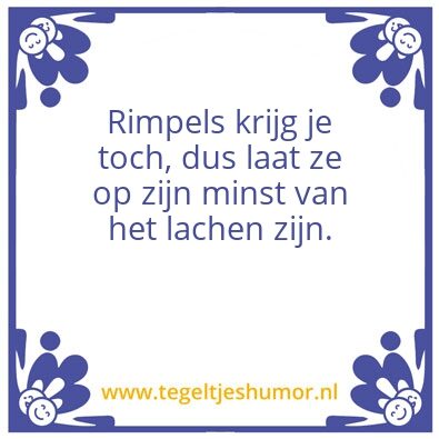 Tegeltje: Rimpels