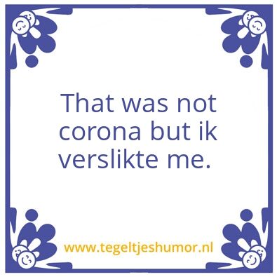 Tegeltje: Healthy