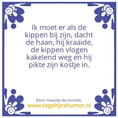 Tegeltje: Niets aan je laten voorbijgaan