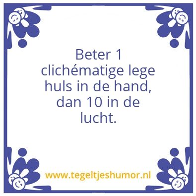 Tegeltje: Tegel